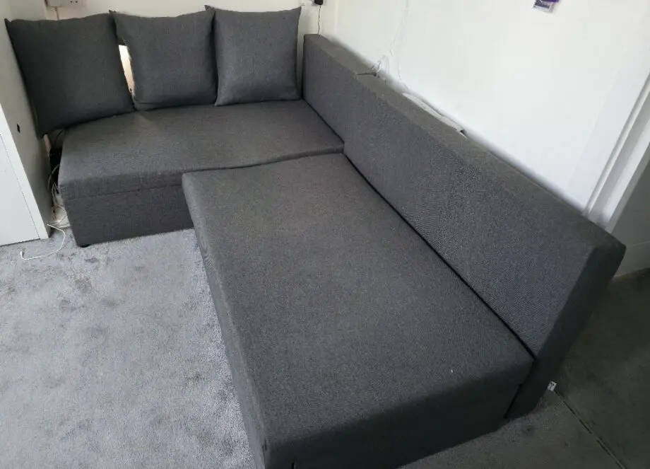 L Shape Grey colour Sofa Bed with Storage