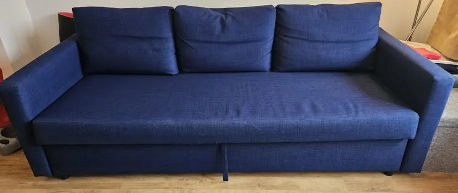 Ikea Friheten Navy Blue 3 Seater Sofa Bed