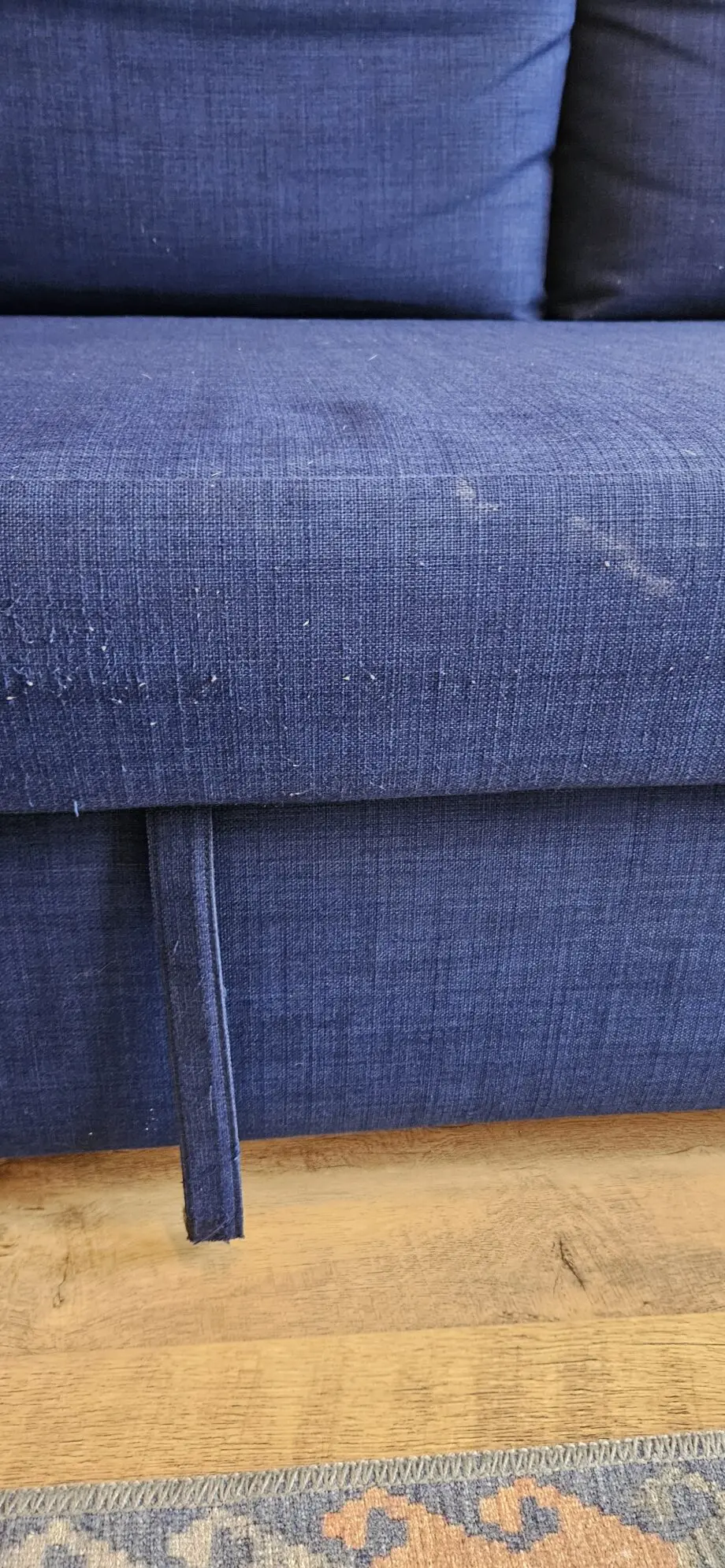 Ikea Friheten Navy Blue 3 Seater Sofa Bed