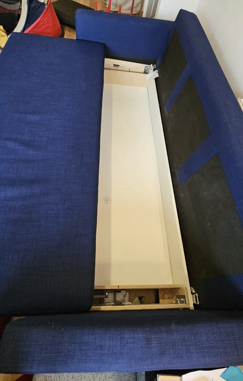 Ikea Friheten Navy Blue 3 Seater Sofa Bed