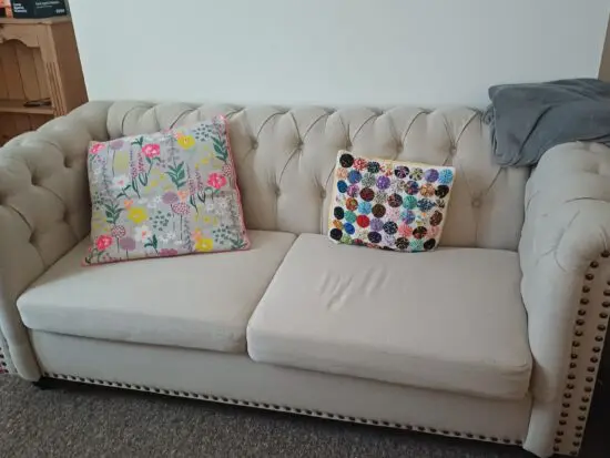Carlene Upholstered Sofa Chesterfield Style