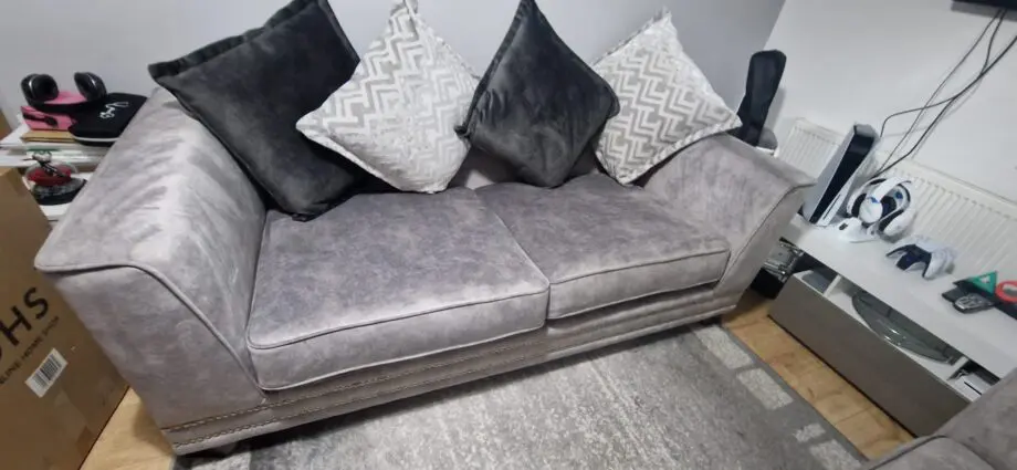 2 x 3 Seater Scatter cushion sofas