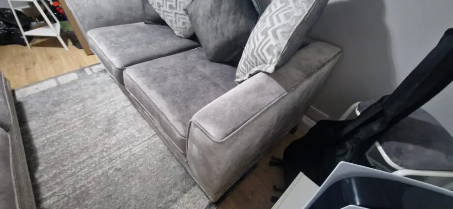 2 x 3 Seater Scatter cushion sofas