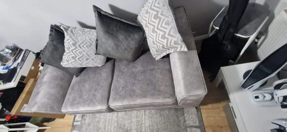 2 x 3 Seater Scatter cushion sofas