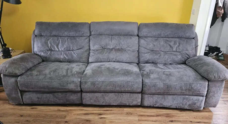 Grey SCS Alexander 3 corner recliner sofa