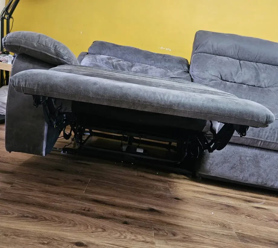 Grey SCS Alexander 3 corner recliner sofa