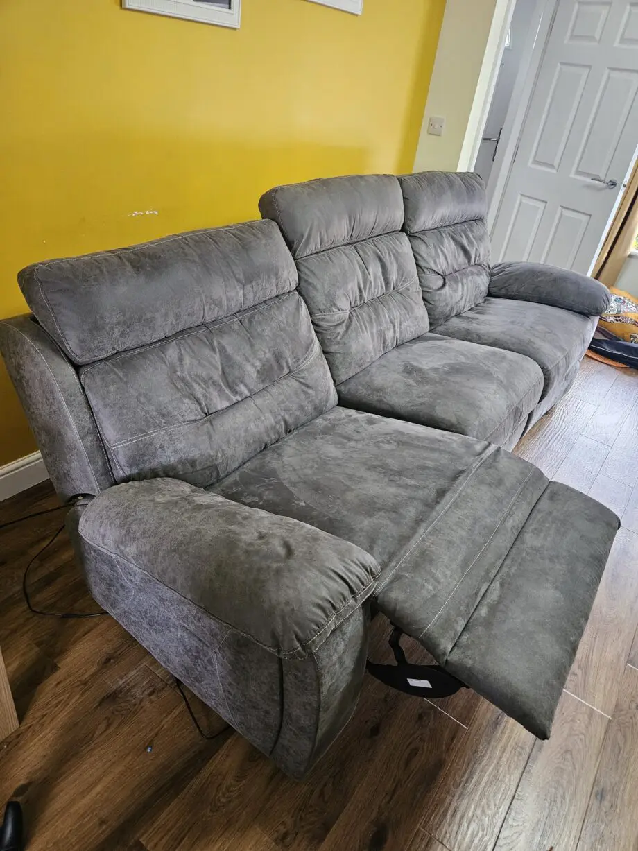 Grey SCS Alexander 3 corner recliner sofa