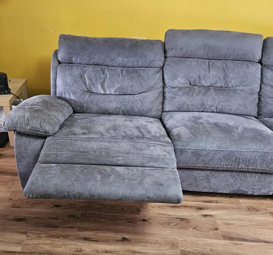 Grey SCS Alexander 3 corner recliner sofa