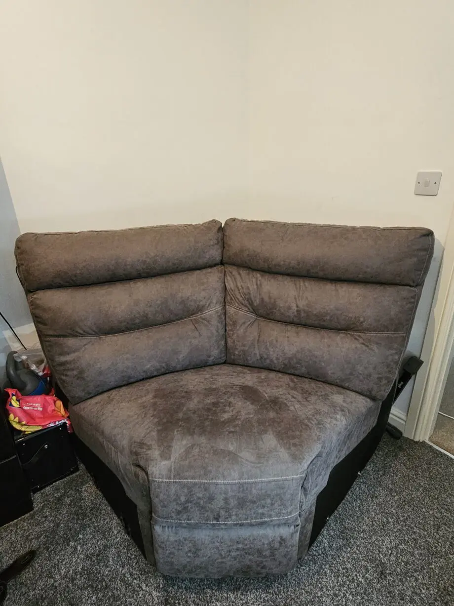 Grey SCS Alexander 3 corner recliner sofa