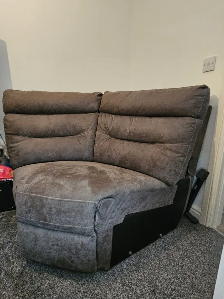 Grey SCS Alexander 3 corner recliner sofa