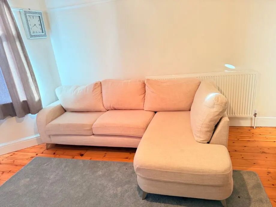 Cream sofa