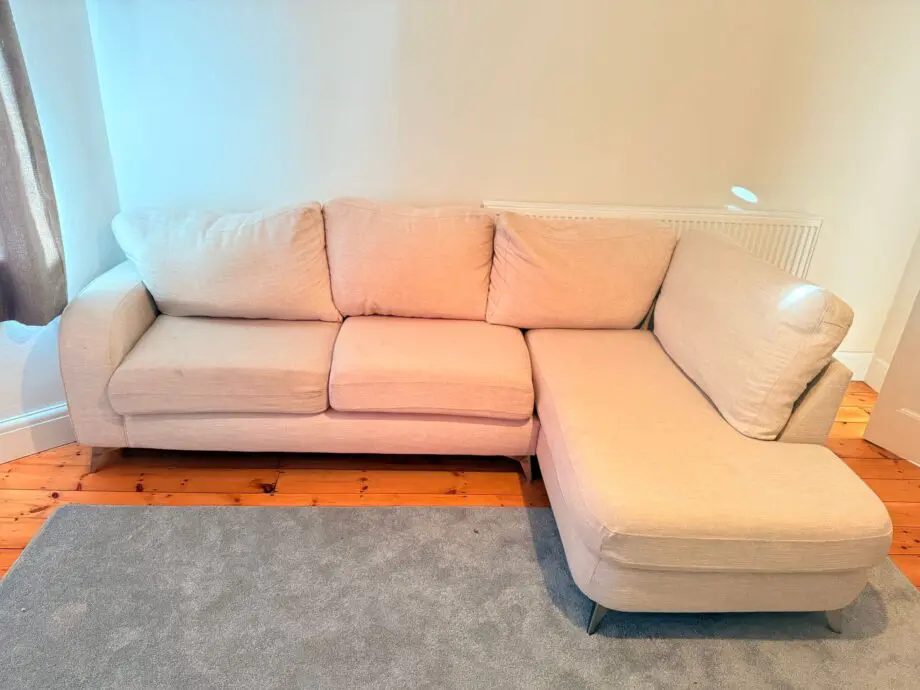 Cream sofa