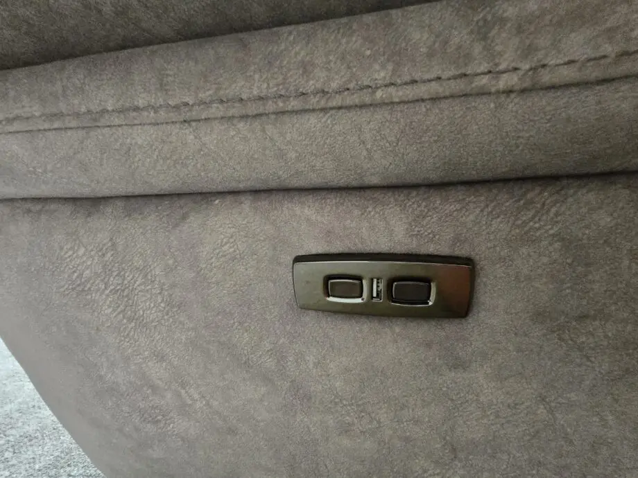 Berlin grey electric reclining corner sofa 3 months old
