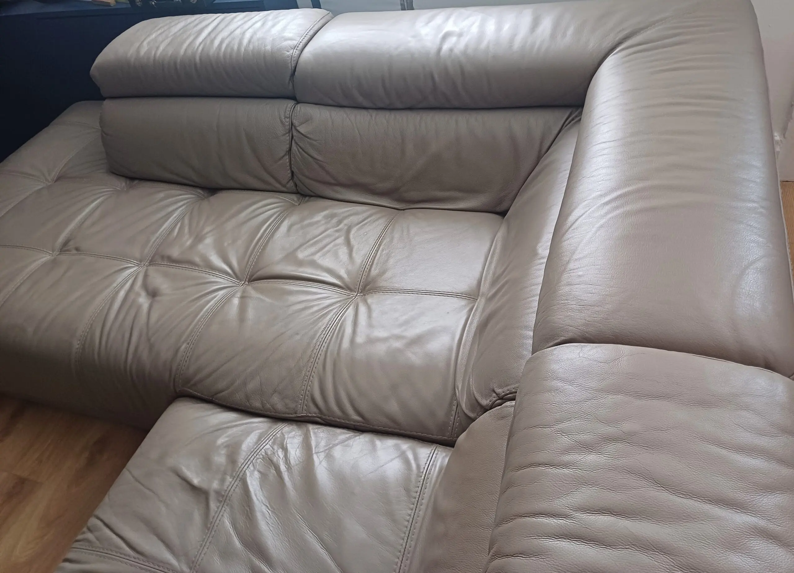 Stockton corner leather sofa, also sold in Boconcept