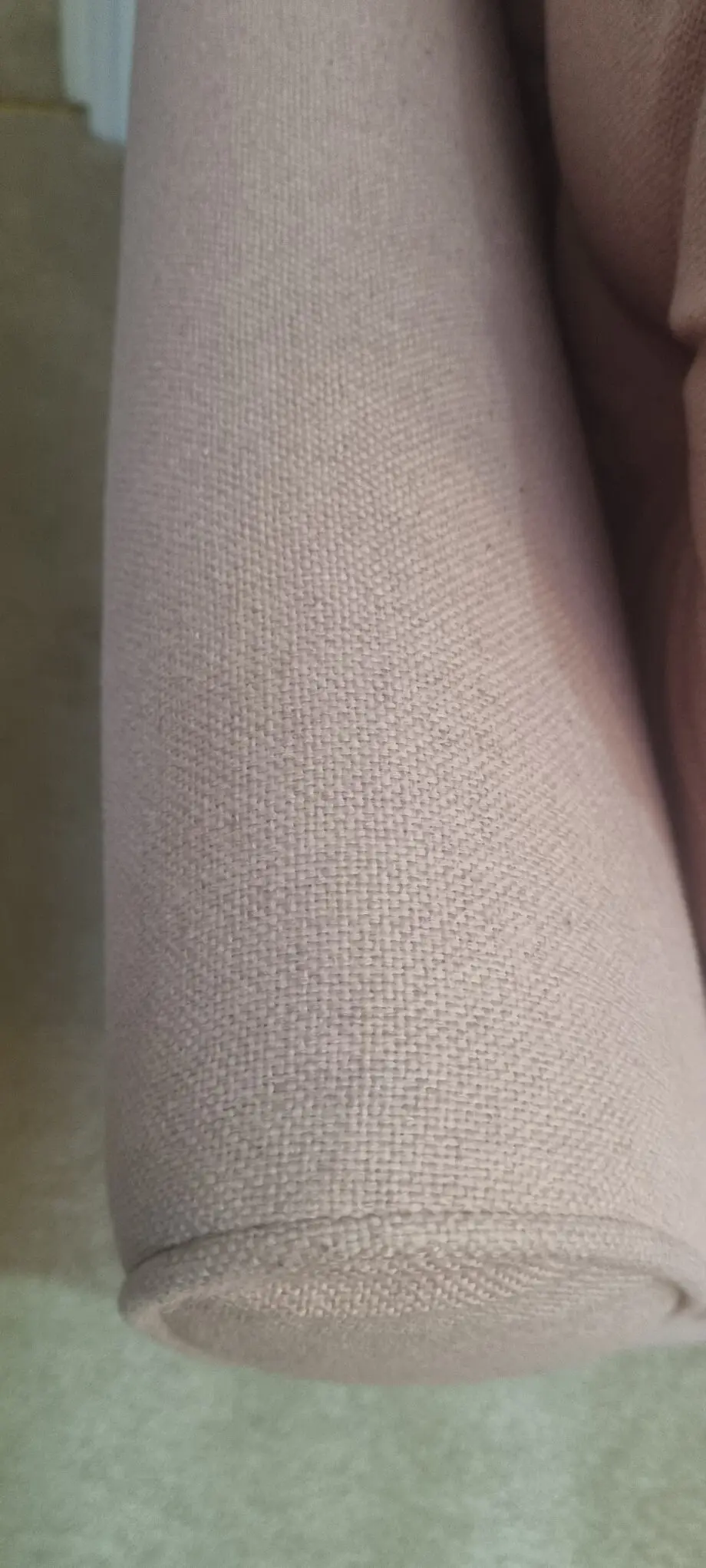 DFS Zinc by French Connection pink cuddler sofa