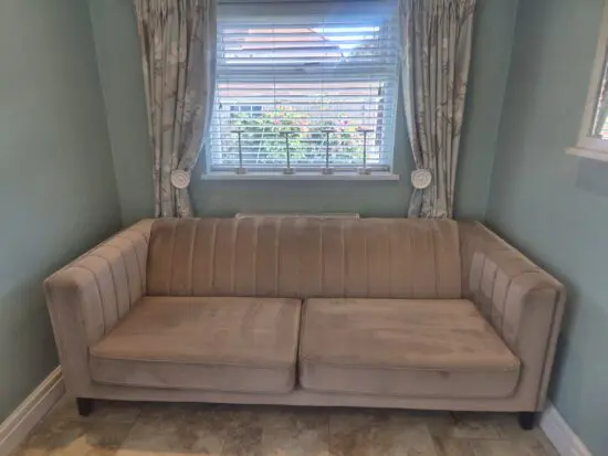Fluted ivy 3 seater sofa