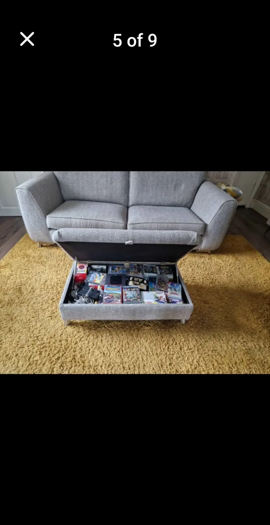 Barkers 4 Seater Sofa with Storage Footstool