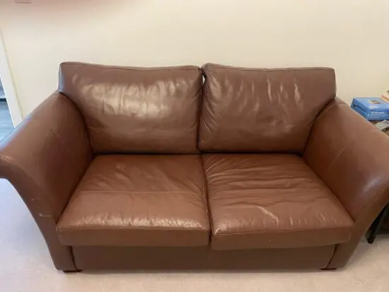Multiyork Leather 2-seater sofa Brown
