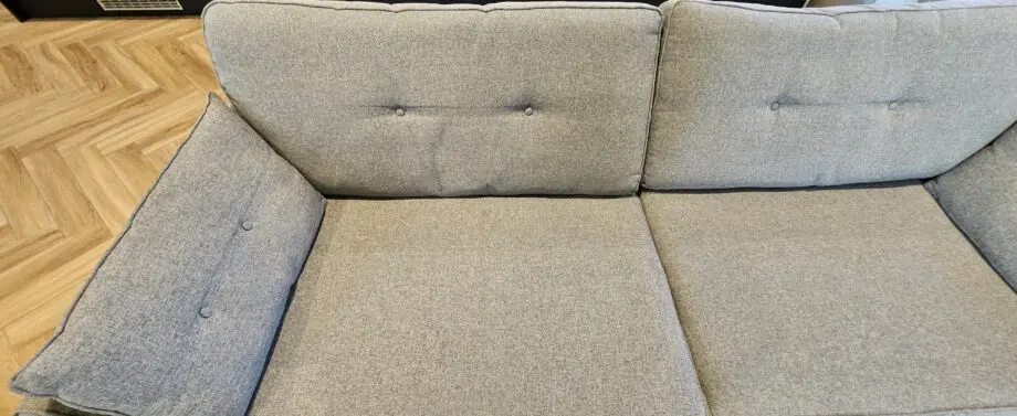 French Connection 3 piece suite and footstool
