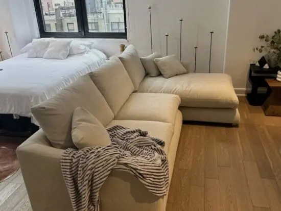 John Lewis Beige Sectional Corner Sofa For Sale