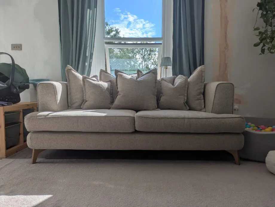 FW Homestores Grey 3 Seater Sofa