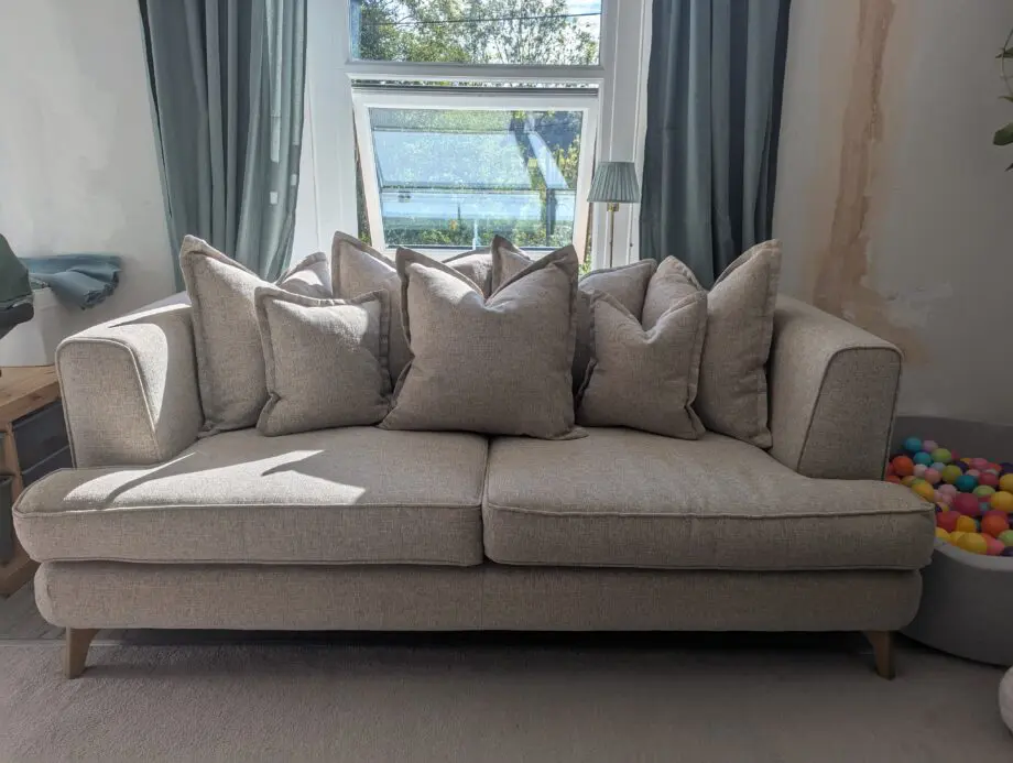 FW Homestores Grey 3 Seater Sofa