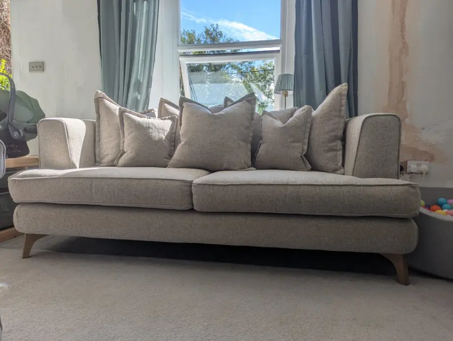 FW Homestores Grey 3 Seater Sofa