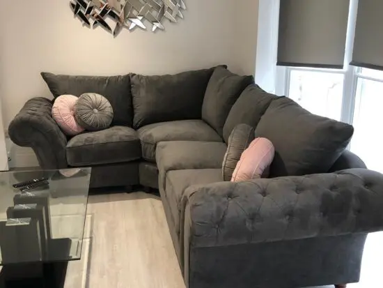 Windsor Black Fullback Sofa For Sale