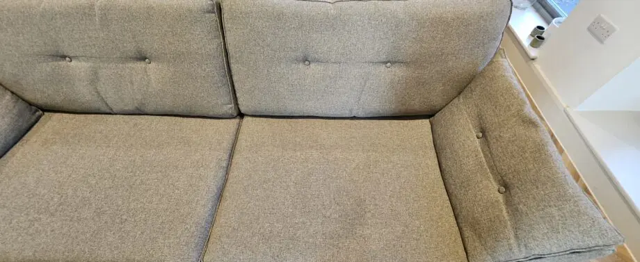 French Connection 3 piece suite and footstool