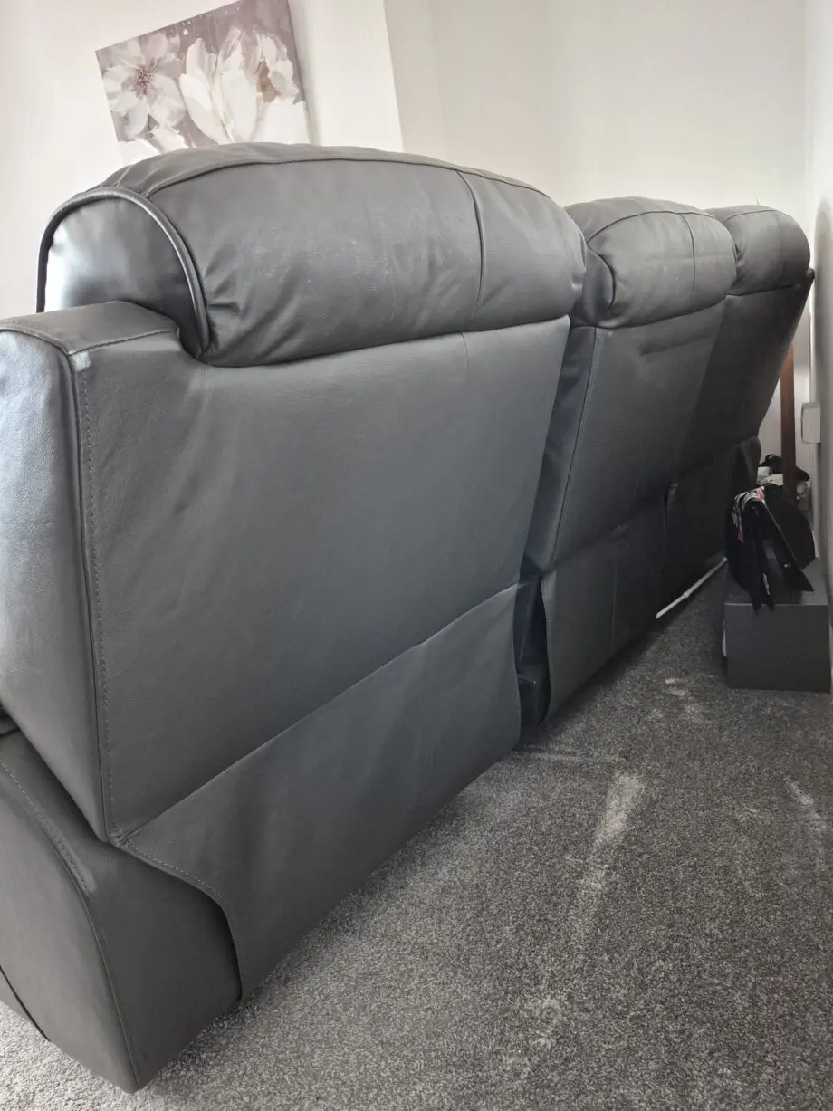 DFS Black 3 seater sofa