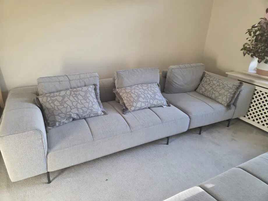 Light blue corner sofa from BO CONCEPT designer company.