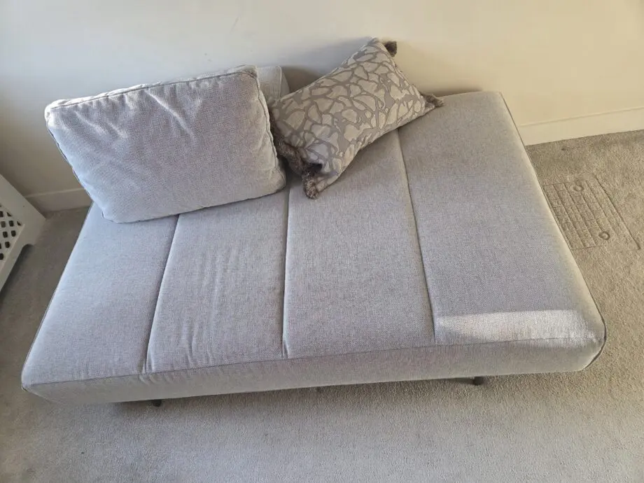 Light blue corner sofa from BO CONCEPT designer company.