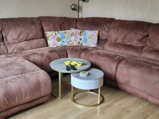 SCS corner sofa,brown