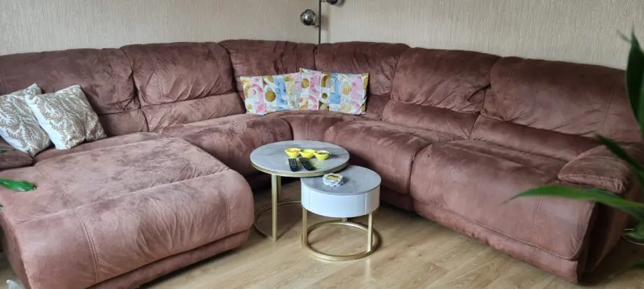 SCS corner sofa,brown