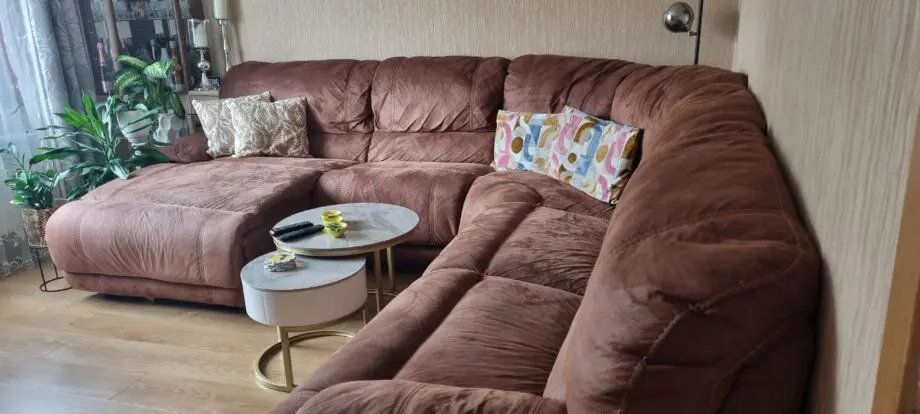 SCS corner sofa,brown