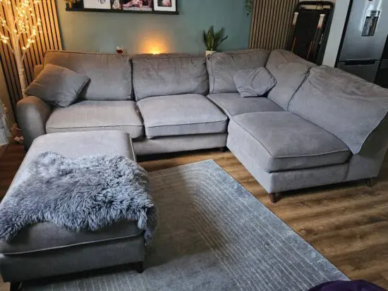 Large Grey Corner Sofa - Furniture Village