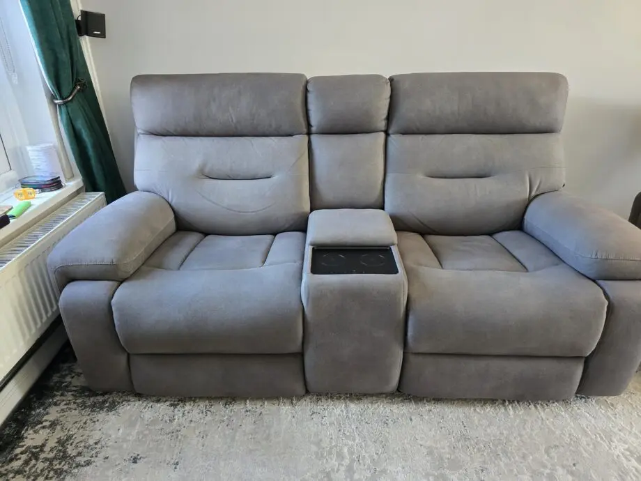 Cinemax Media Fabric Power Recliner Sofa and Arm Chair