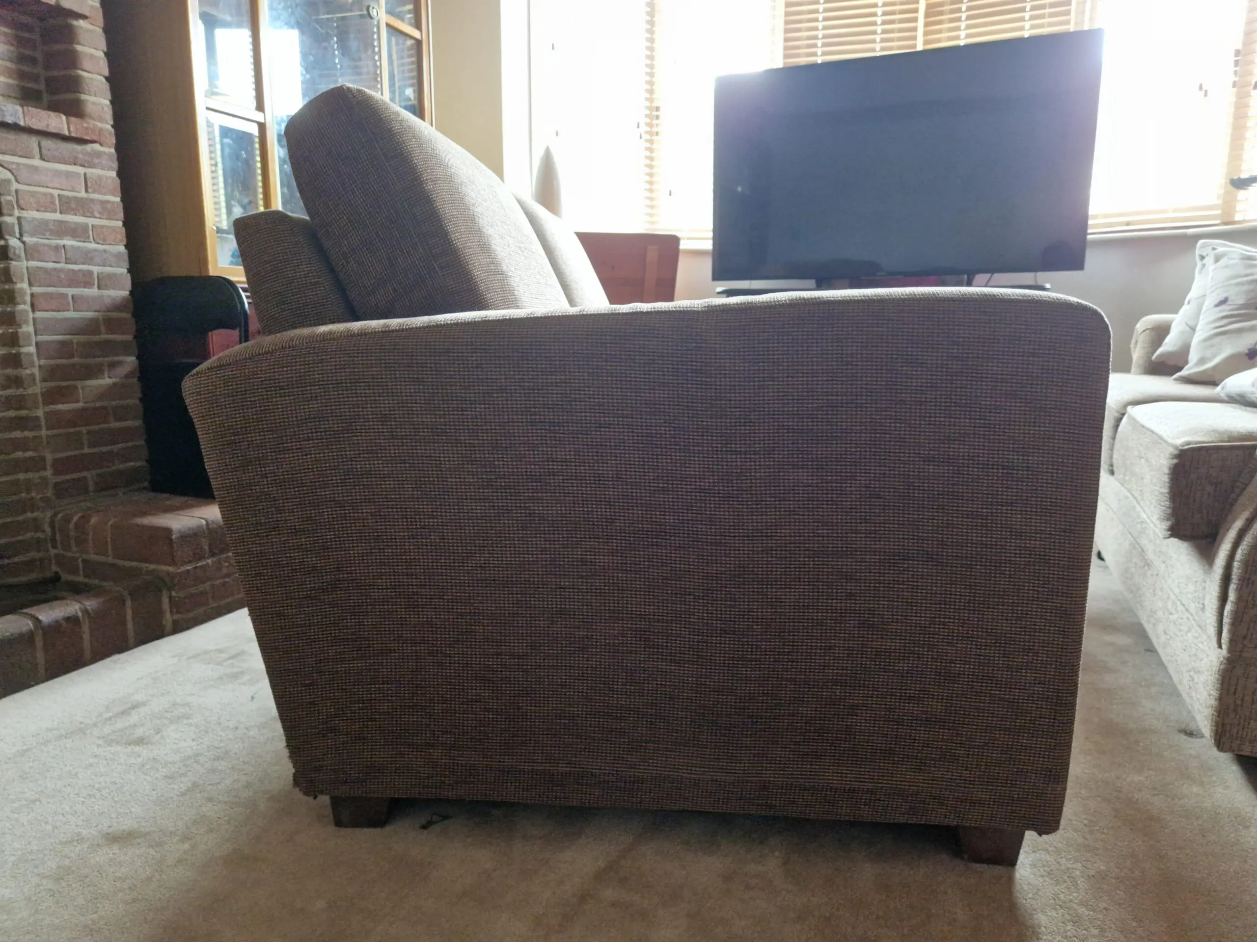 Next Brown/Beige 2 Seater Sofa