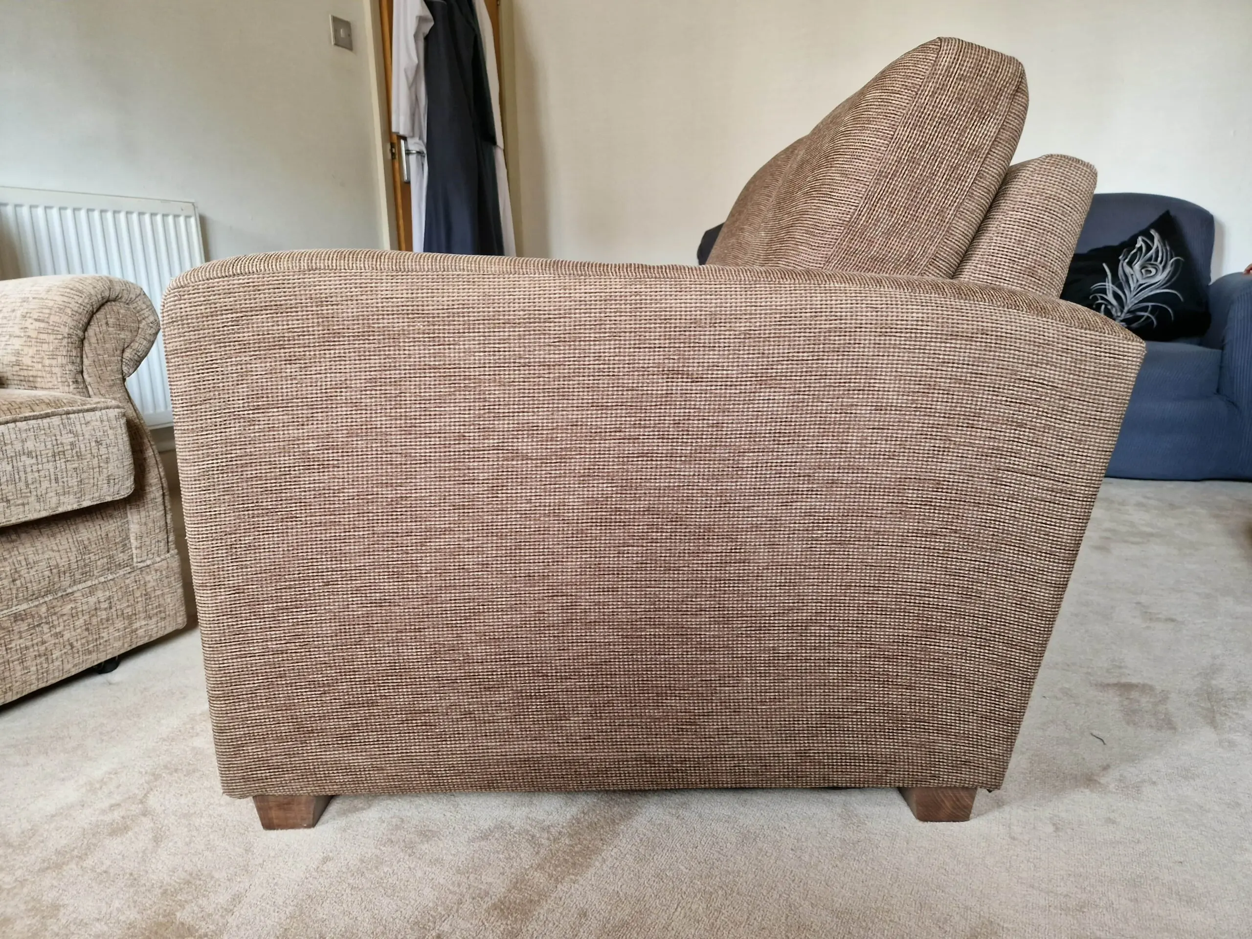 Next Brown/Beige 2 Seater Sofa