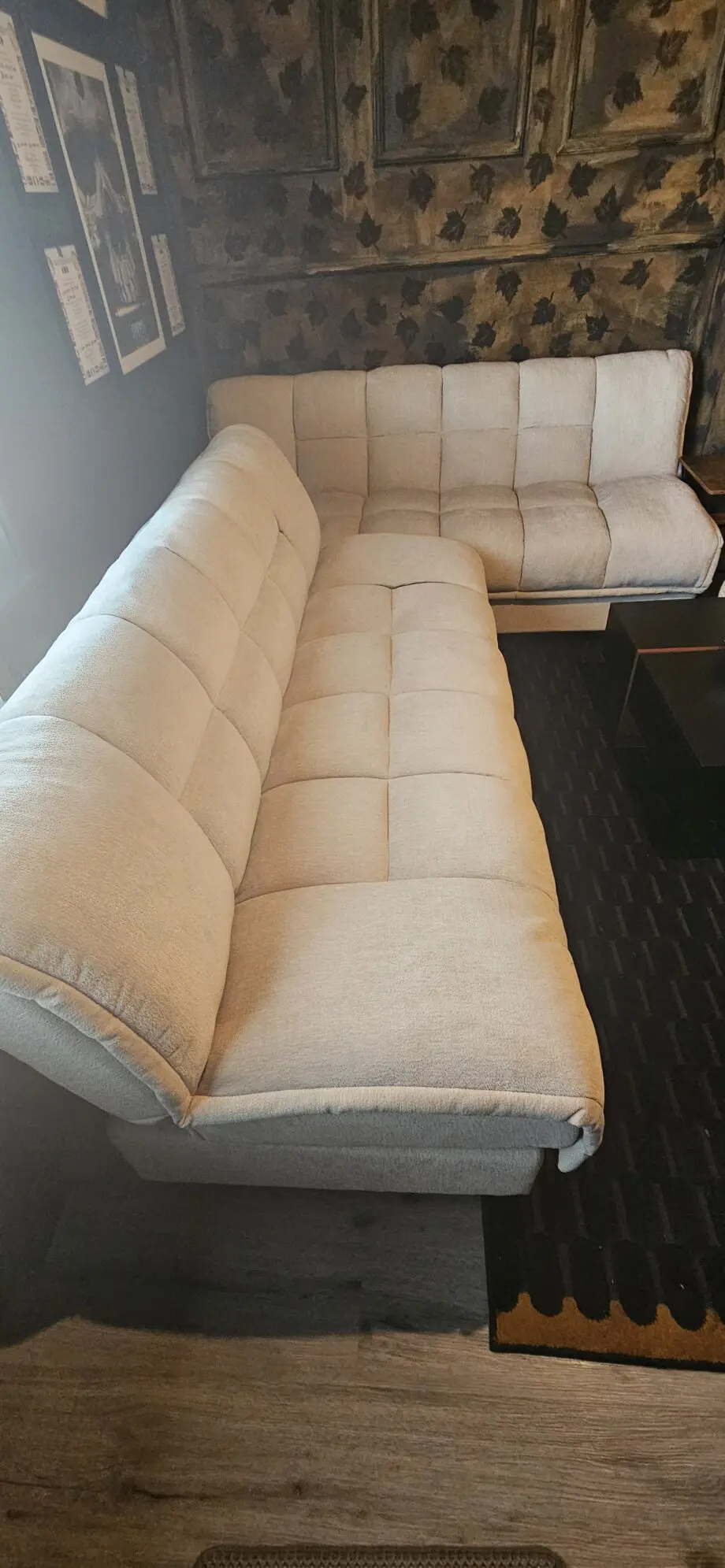 Emery Squis Soft Chenille Clic Clac Storage Sofa BEd