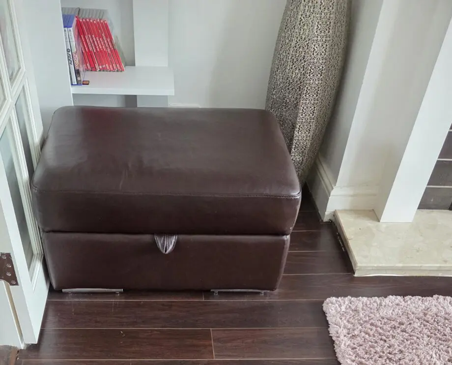 DFS Leather Left Facing Seater Corner Sofa