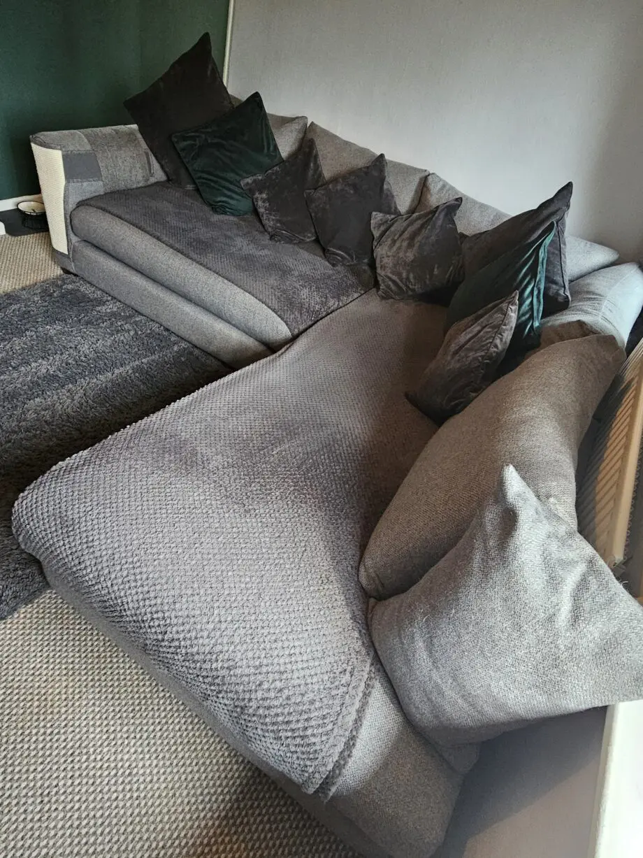 DFS Charcoal Saphina Corner Sofa