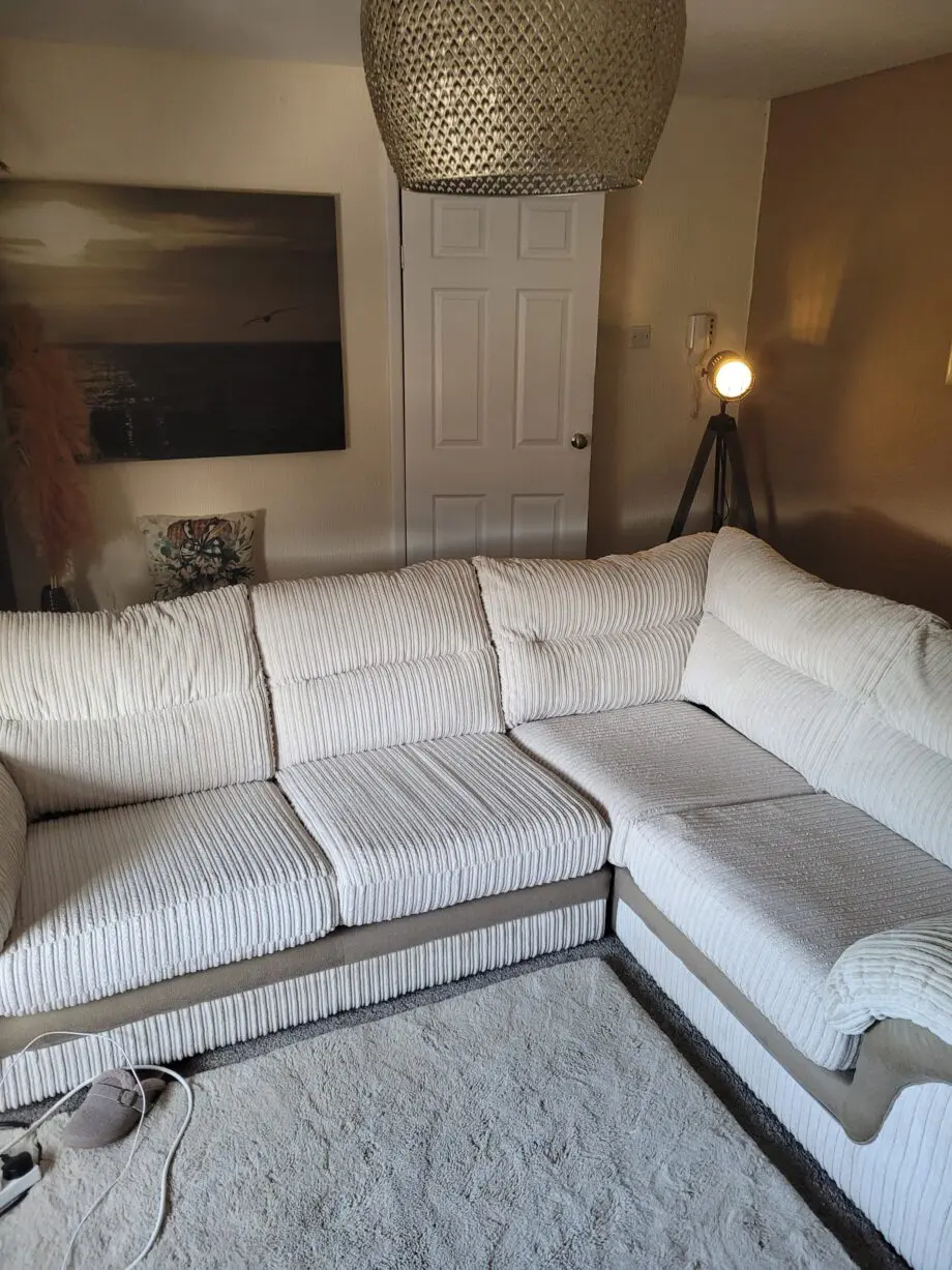 DFS cream corner Sofa