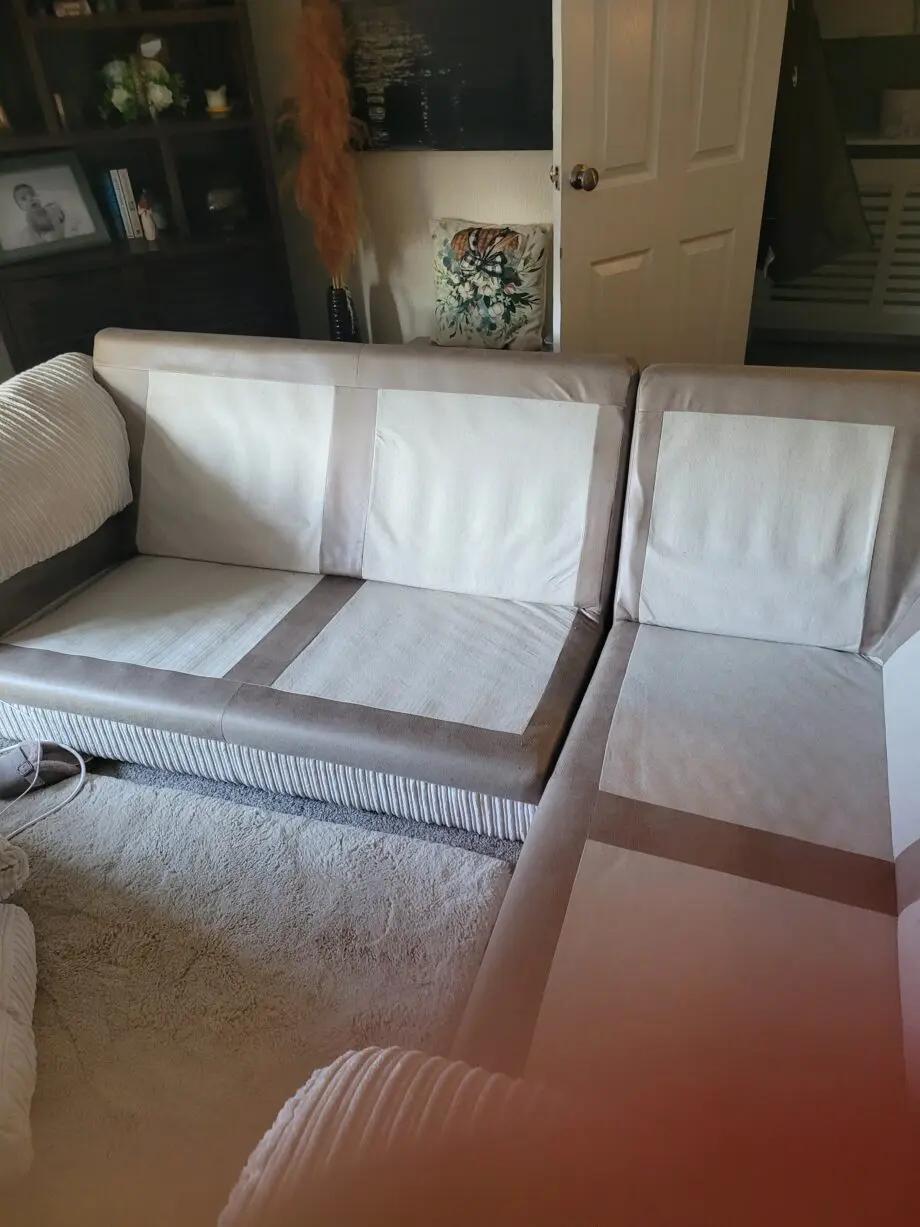 DFS cream corner Sofa