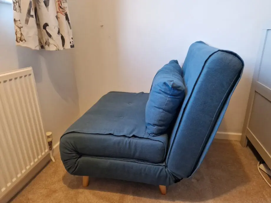 Made Haru Teal Single 1-Seater Sofa Bed