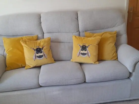 G plan 3 seater sofa beige/grey