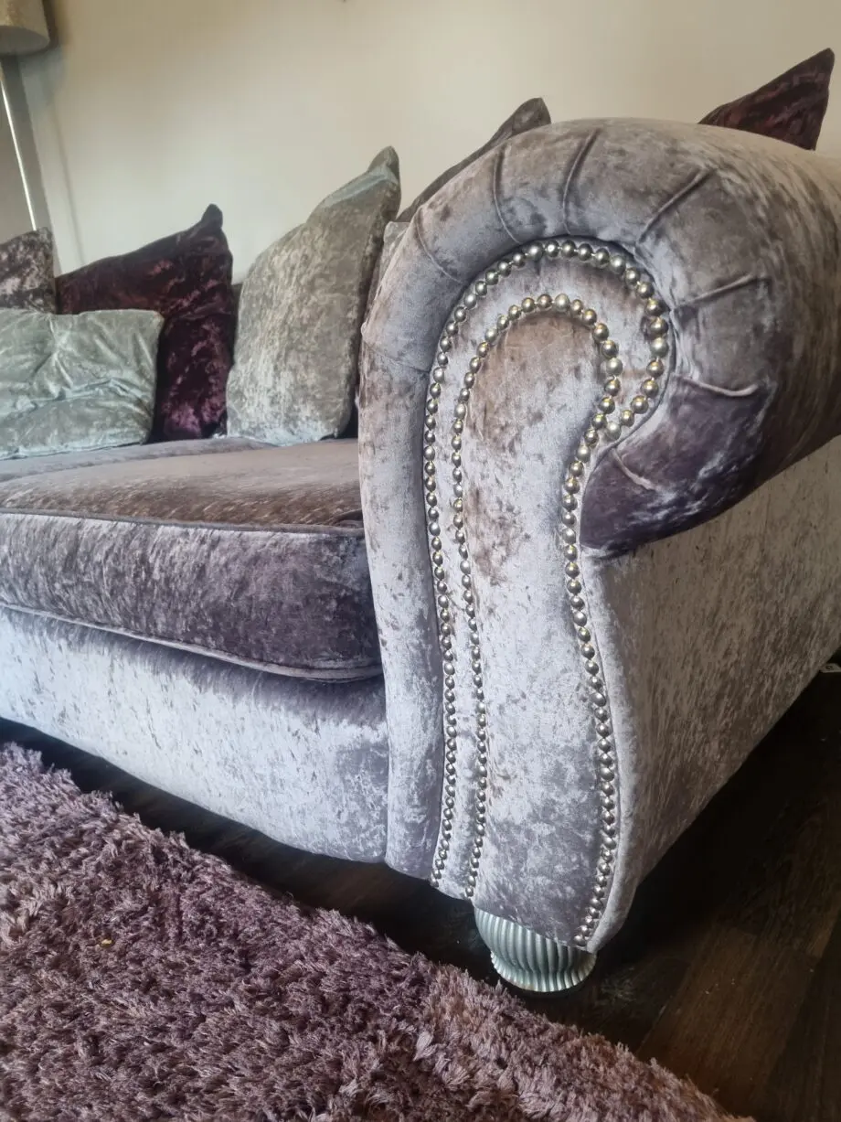 SCS Corner Sofa in Lilac Crush