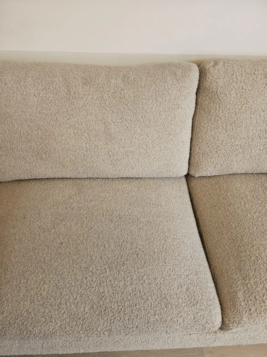 Daals Hampstead Sofa In Taupe Beige Boucle Curved 3-Seater Sofa RRP £600