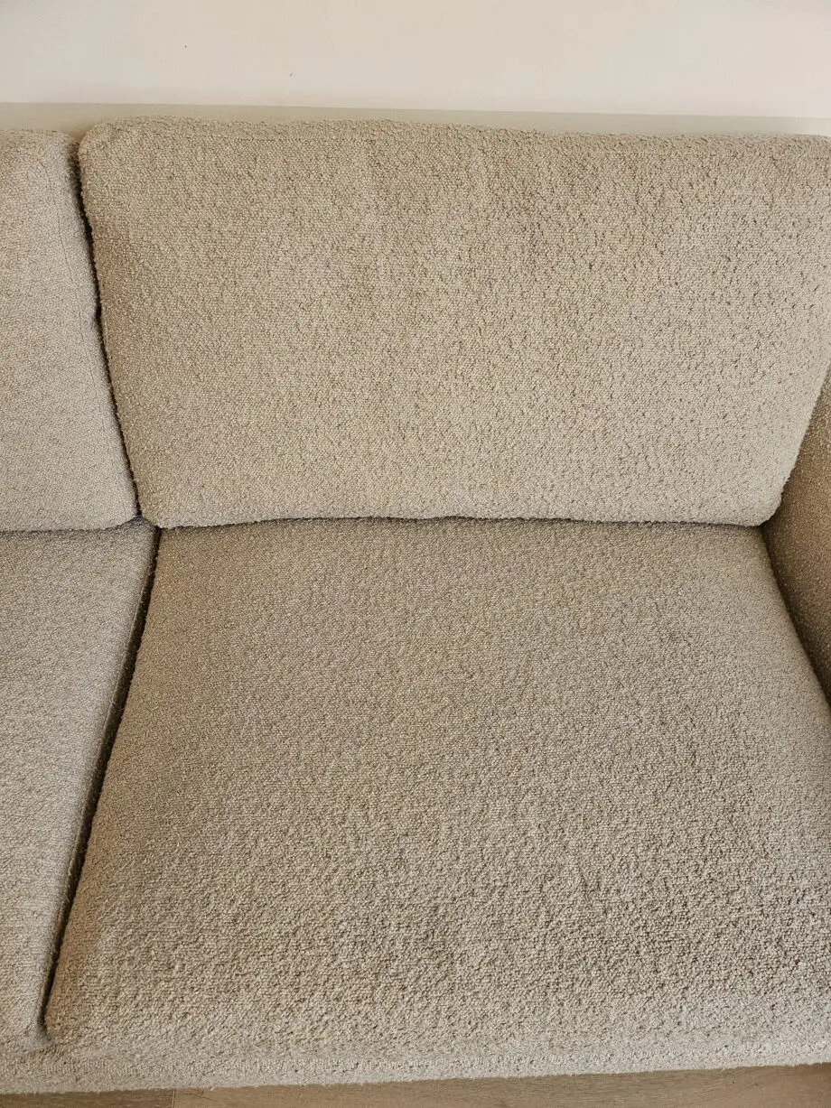 Daals Hampstead Sofa In Taupe Beige Boucle Curved 3-Seater Sofa RRP £600
