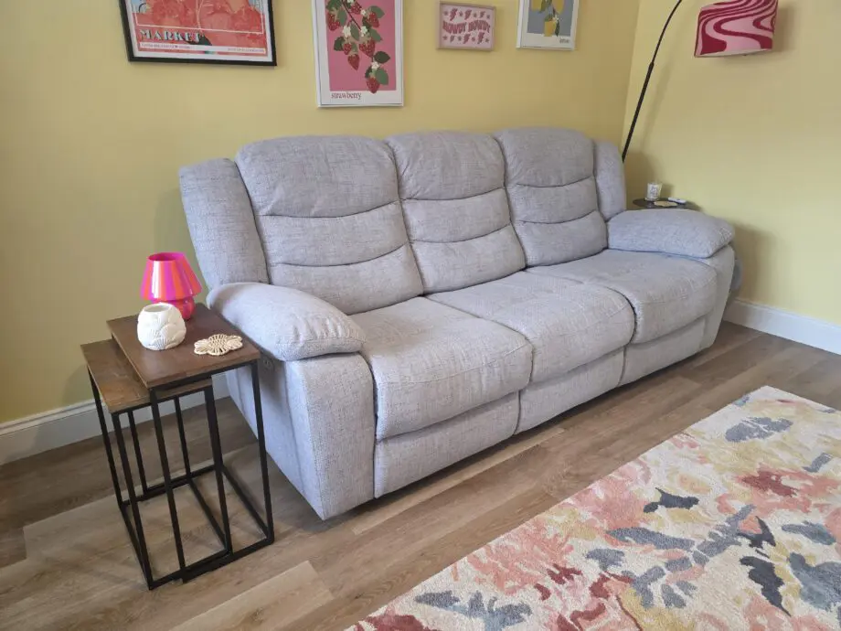 Marlow, 3 Seater Electric Recliner Sofa | Keswick Dove Fabric